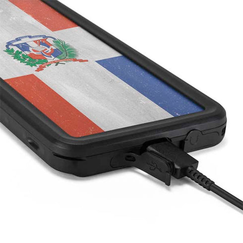 Dominican Republic Flag Faded Galaxy S20 Plus Waterproof Case